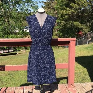 ✨️41 Hawthorn | Navy Polka Dot Dress (M)